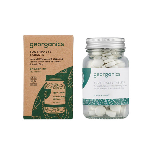 Georganics Toothtablets Spearmint 120 tabs  | Honest to Goodness