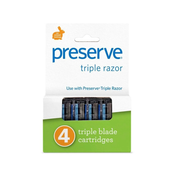 Triple Shave Razor Replacement (4 Blades) | Honest to Goodness