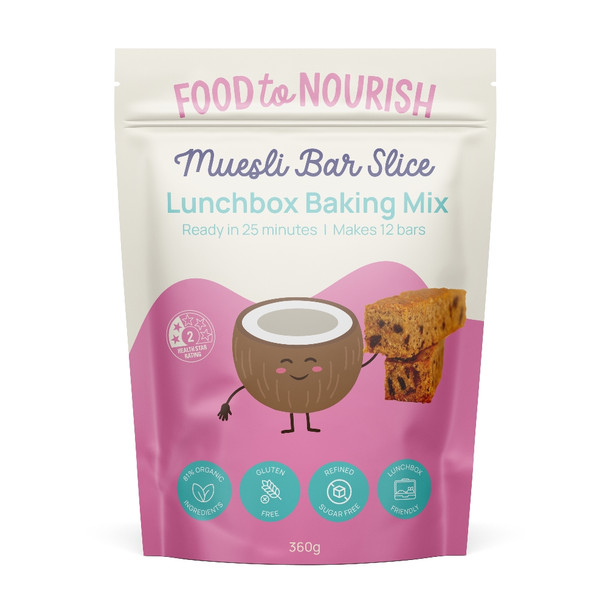 Lunchbox Baking Mix Muesli Slice 360g | Honest to Goodness