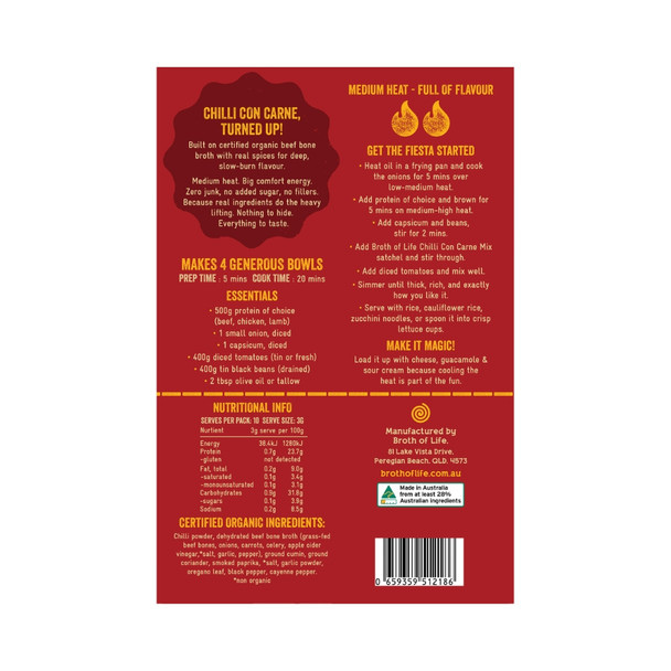 Organic Chilli Con Carne Spice Mix | Honest to Goodness
