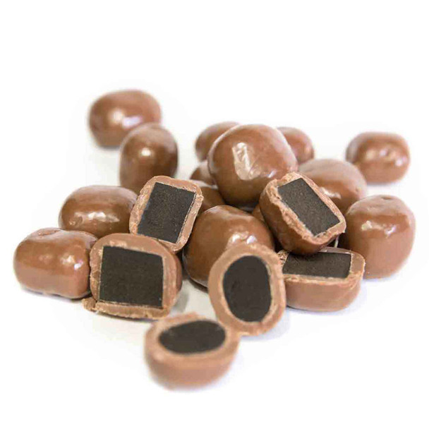 Organic Milk Chocolate Coated Licorice 150g | Honest to Goodness