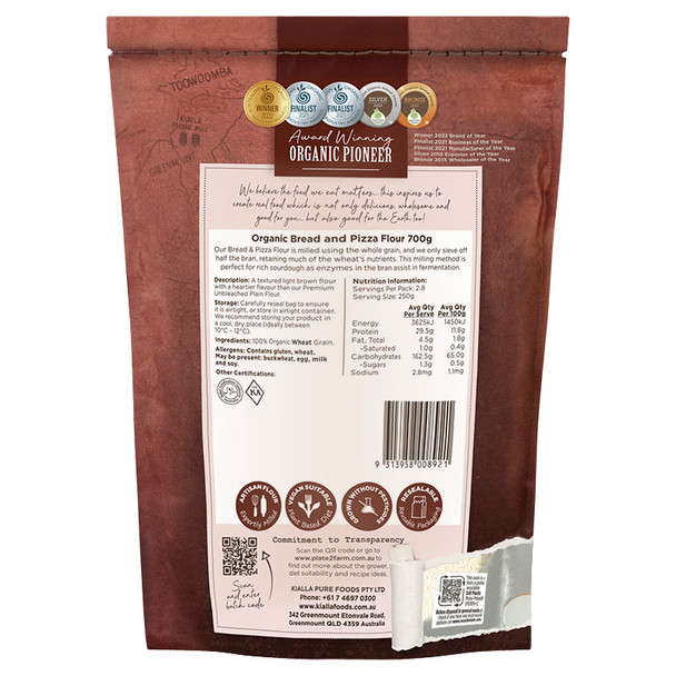 Organic Bread and Pizza Flour 700g | Honest to Goodness