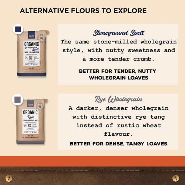 Organic Stoneground Wholegrain Plain Flour 1KG | Honest to Goodness