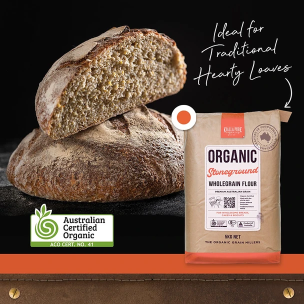 Organic Stoneground Wholegrain Plain Flour 1KG | Honest to Goodness