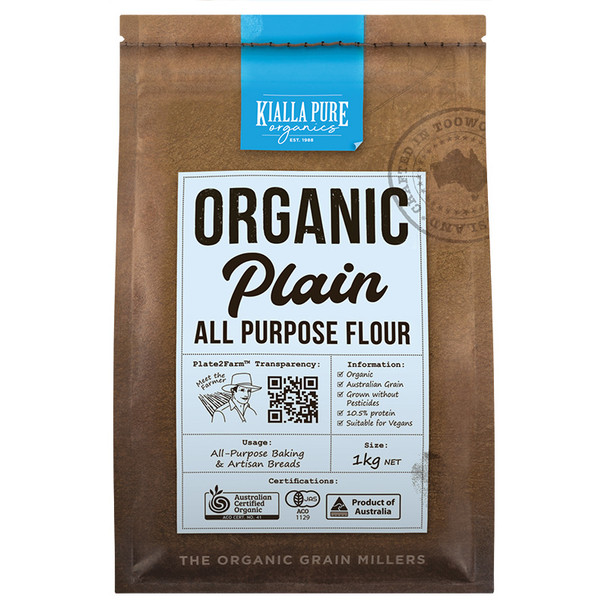 Organic Unbleached Plain Flour 1KG | Honest to Goodness
