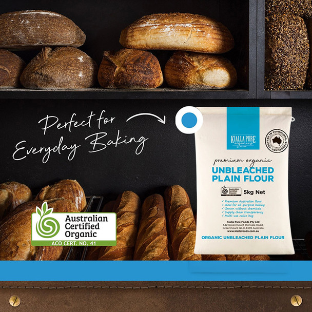 Organic Unbleached Plain Flour 5KG | Honest to Goodness