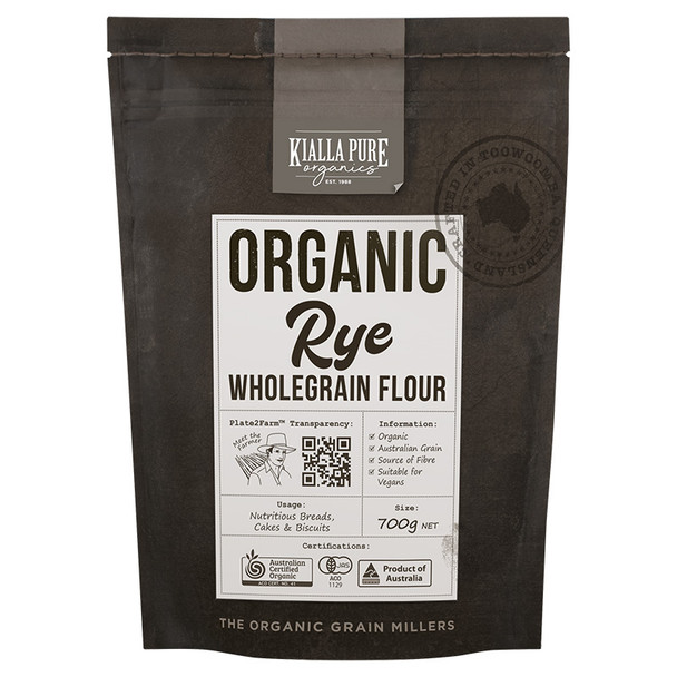 Organic Wholegrain Rye Flour 700g | Honest to Goodness