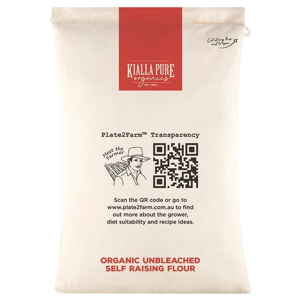 Organic Unbleached Self Raising Flour 5KG | Honest to Goodness
