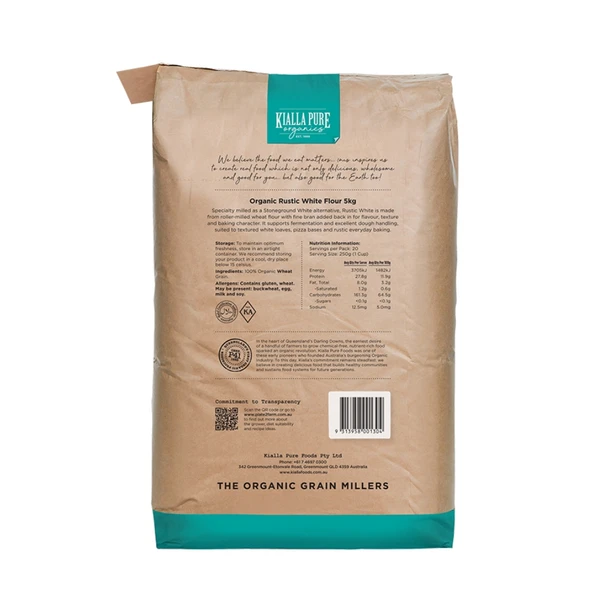 Organic Rustic White Flour 5KG | Honest to Goodness