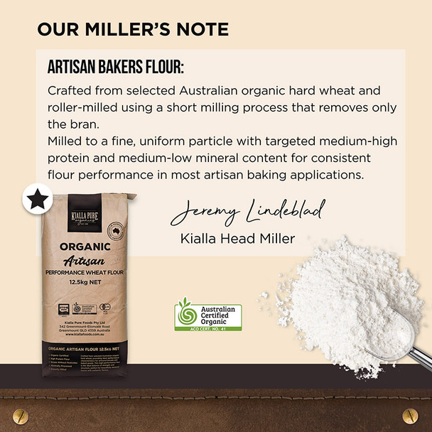 Organic Artisan Premium Bakers Flour 12.5KG |  Honest to Goodness