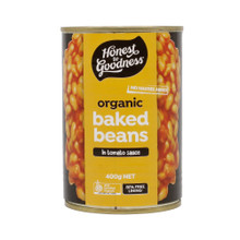CANNED Organic Baked Beans in Tomato Sauce 400g BPA free