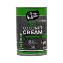 Organic Coconut Cream (can) 400g - pack of 6