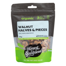 Organic Walnuts - Premium Halves & Pieces 175g