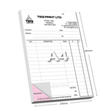 A4 Pad One Colour - 2 Part