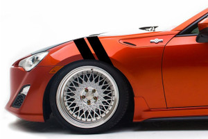 4" Fender Hash Bar Vinyl RACING STRIPES (fits Scion FR-S)