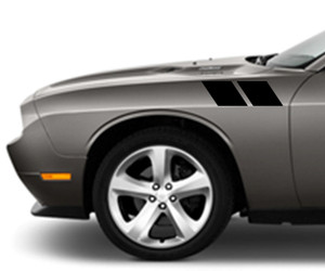 6"x6" Fender Hash Bar Vinyl RACING STRIPES (fits Dodge CHALLENGER)