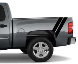 4" REAR Fender Hash Bar Vinyl RACING STRIPES (fits Chevy Silverado)