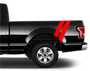 4" Rear Fender Hash Bar Vinyl RACING STRIPES (fits Ford F150 F250 F350)