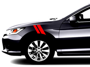 2" & 3" Fender Hash Bar Vinyl RACING STRIPES Decal - fits Honda Accord