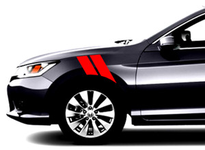 4" Fender Hash Bar Vinyl RACING STRIPES Decal - fits Honda Accord