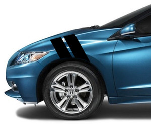 4" Fender Hash Bar Vinyl RACING STRIPES Decal - fits Honda CRZ