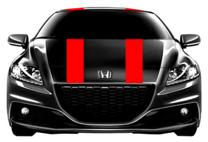 6" Double Vinyl Rally RACING STRIPES Hood & Roof Decal - Fits Honda CRZ