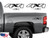 4X4 Truck Off road Decals Blackout 16"& 6" 2ea. (Fits Chevy Silverado, Ram, Jeep)