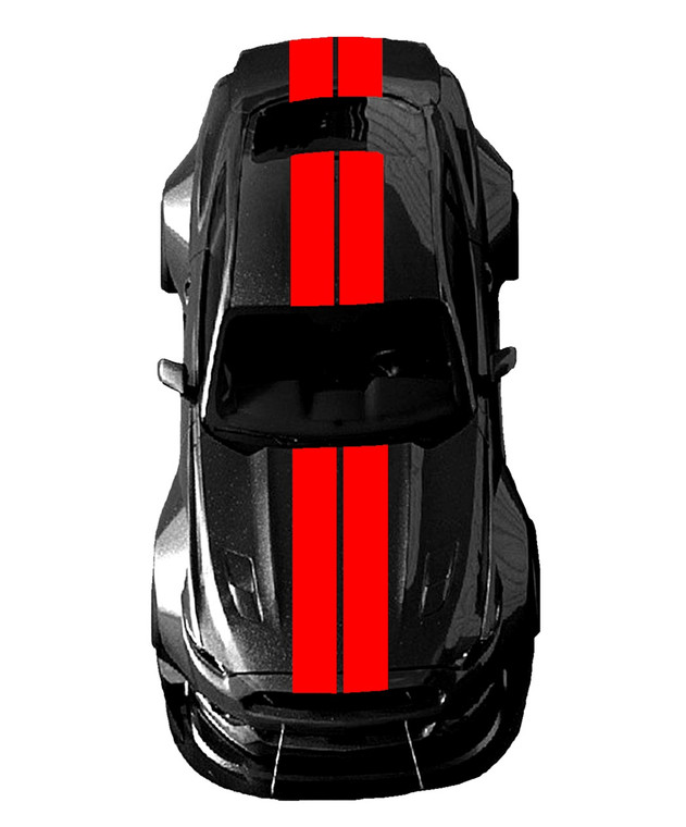 10" Double Vinyl Rally RACING STRIPES Decal - Fits Ford Mustang