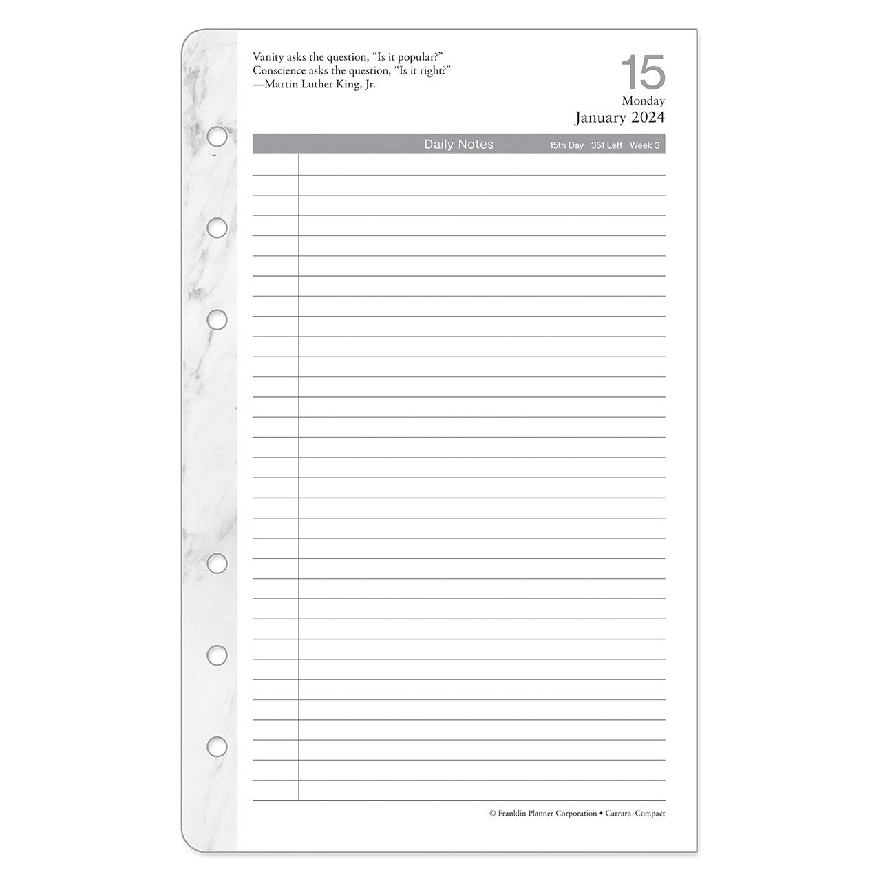 Today Page Marker for Ringbound Planners in Clear, Frosted, Diamond, C–  Planner Press
