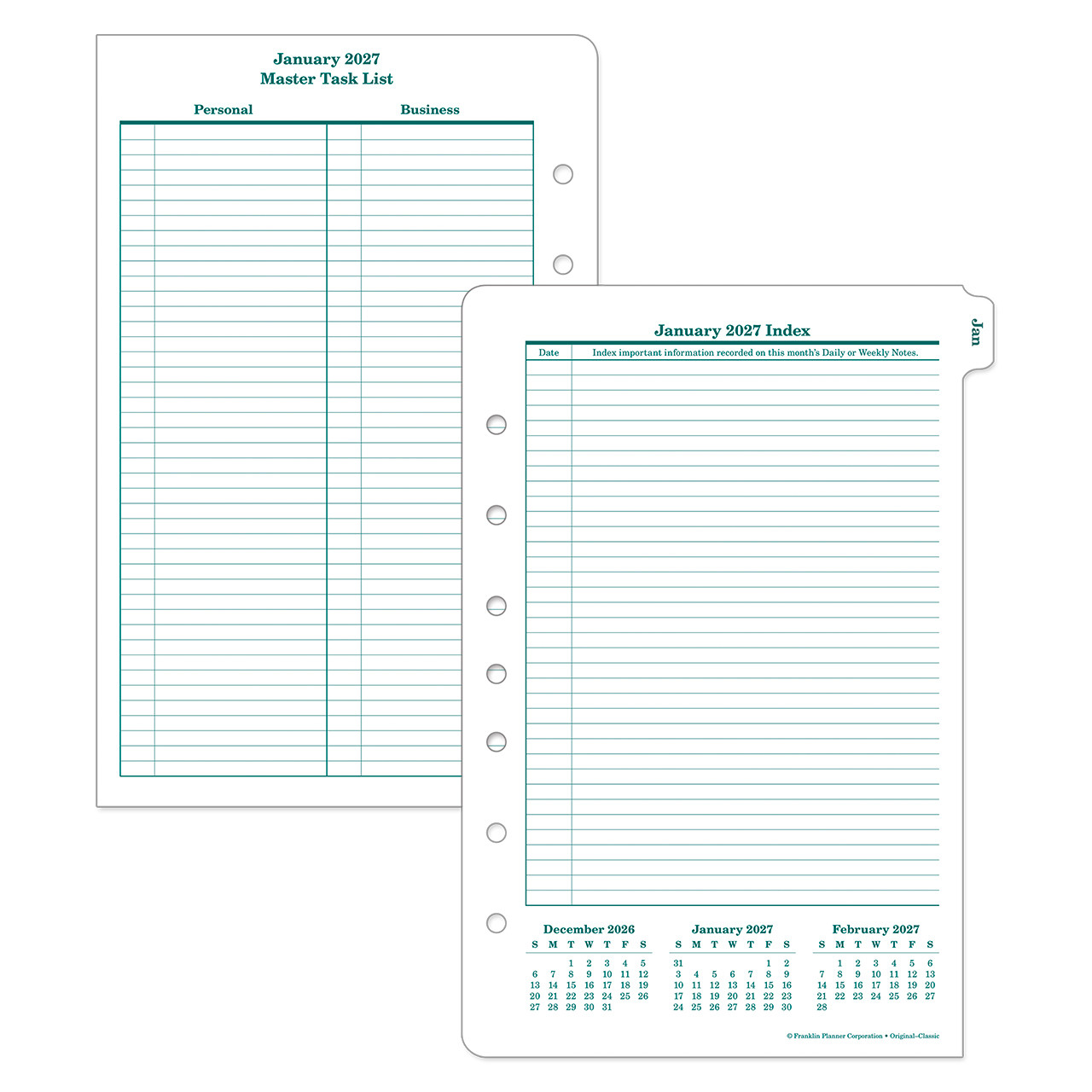 Original One Page Per Day Ring-bound Planner - Franklin Planner