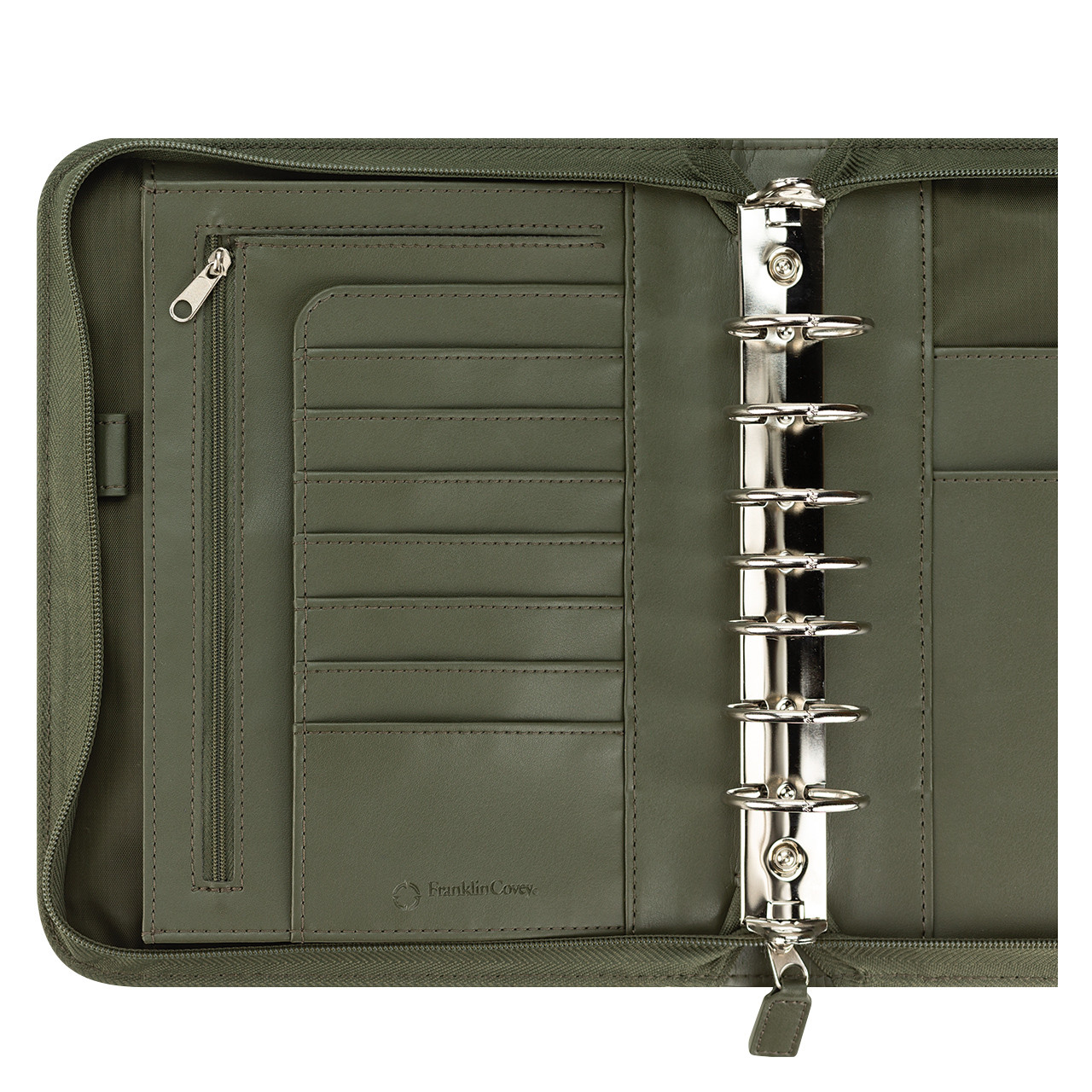 FC Signature Leather Zipper Binder - Franklin Planner