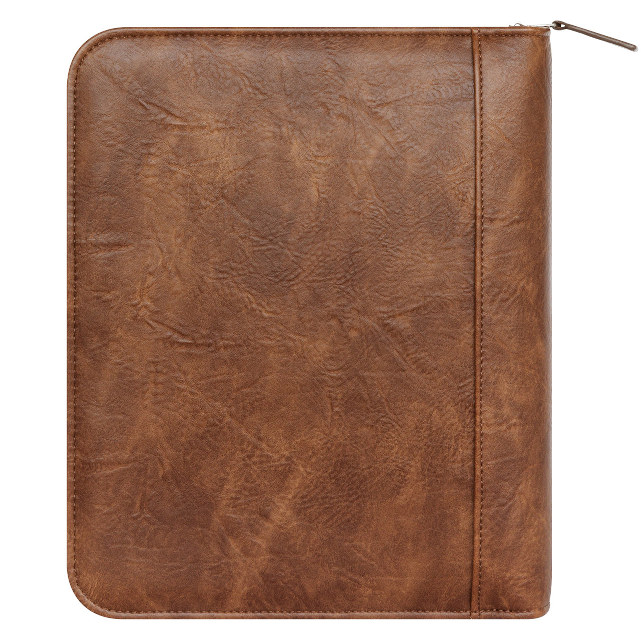 Distressed Faux Leather Zipper Binder | Franklin Planner