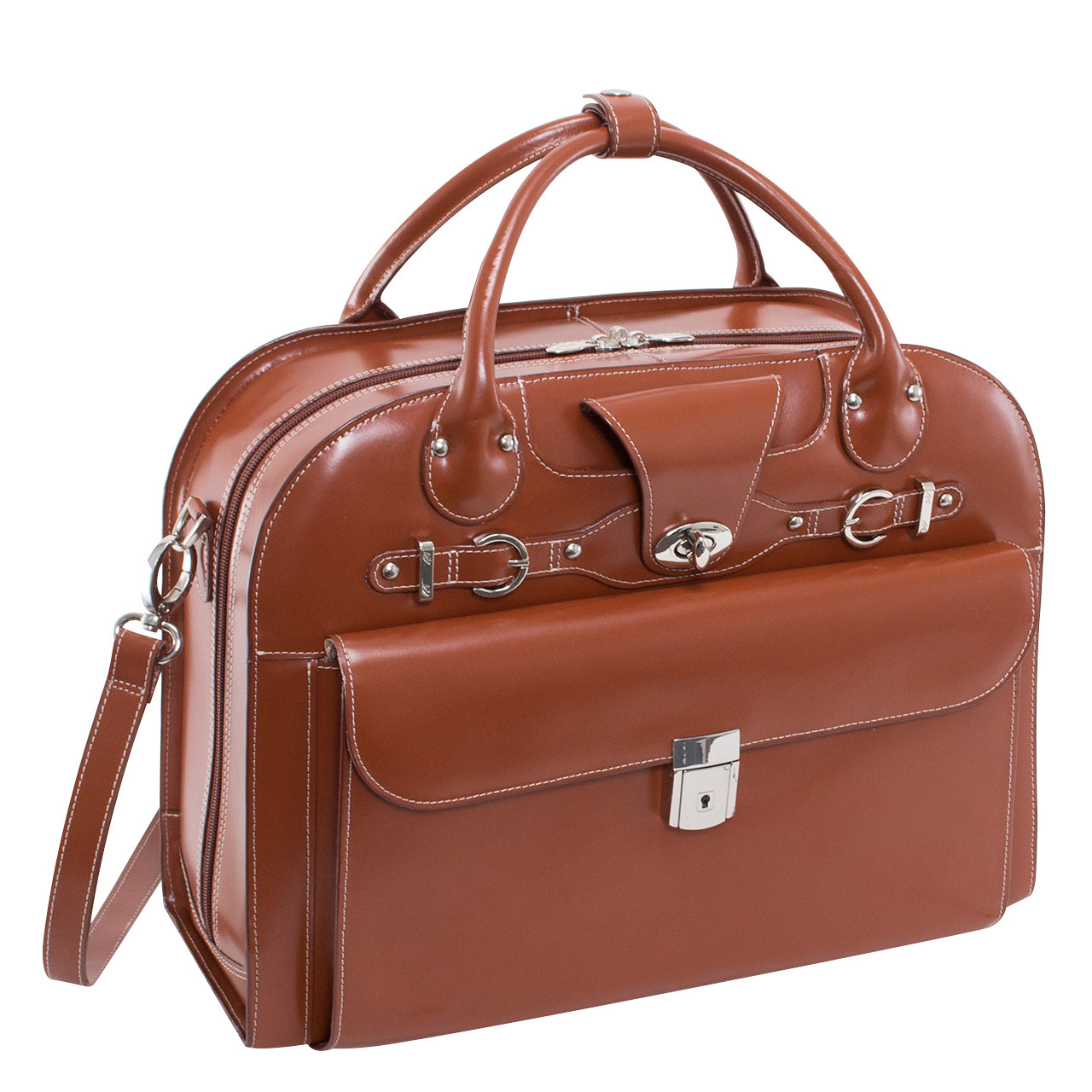 Roseville Leather Ladies' Briefcase - Franklin Planner