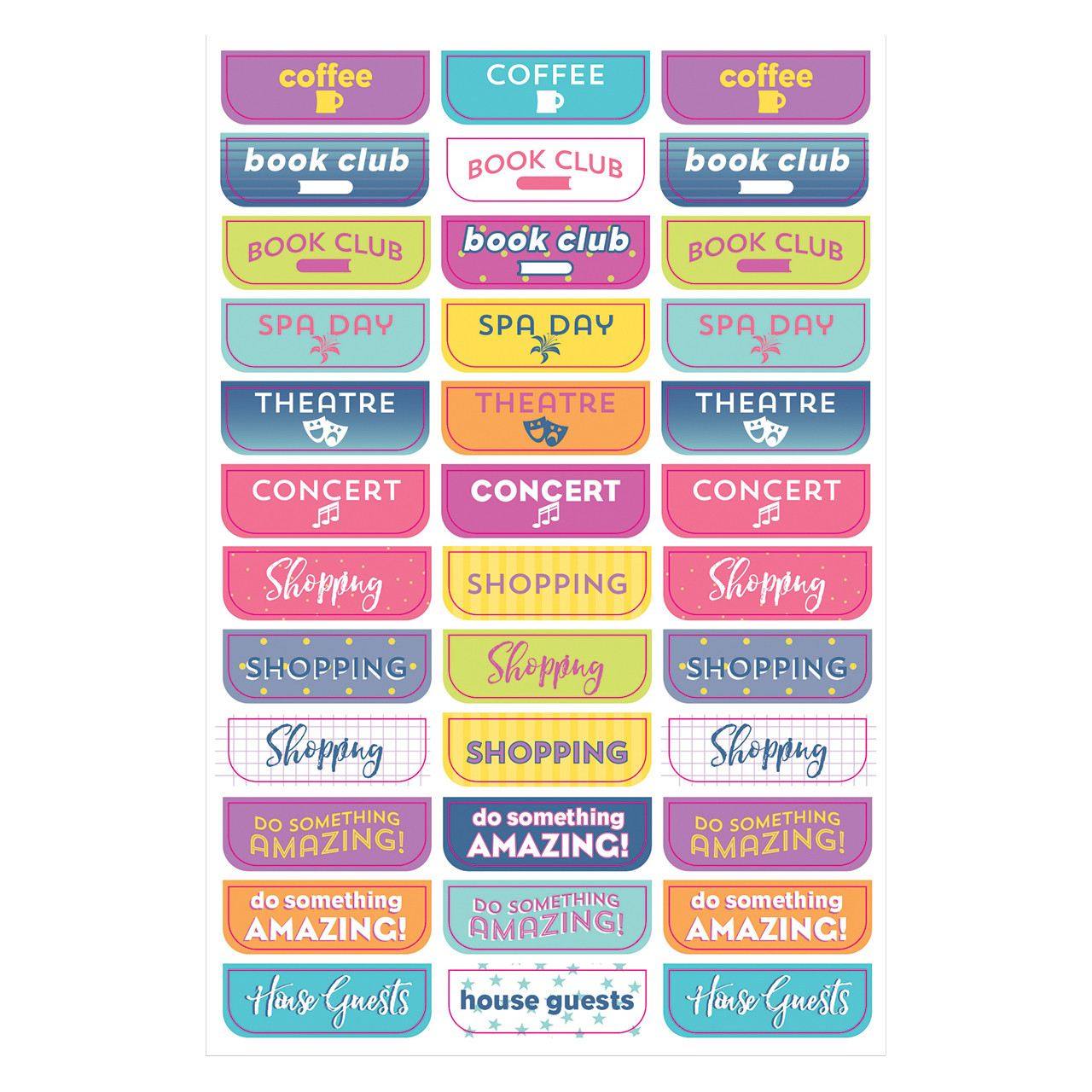 Monthly Planner Stickers - Franklin Planner