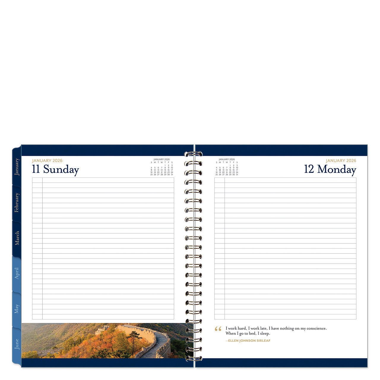 Leadership Six Month Wire-bound Planning Notebook - Franklin Planner