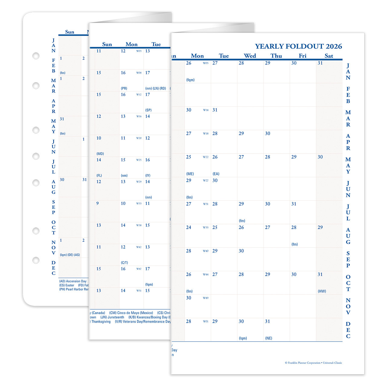Printable Folding Calendar