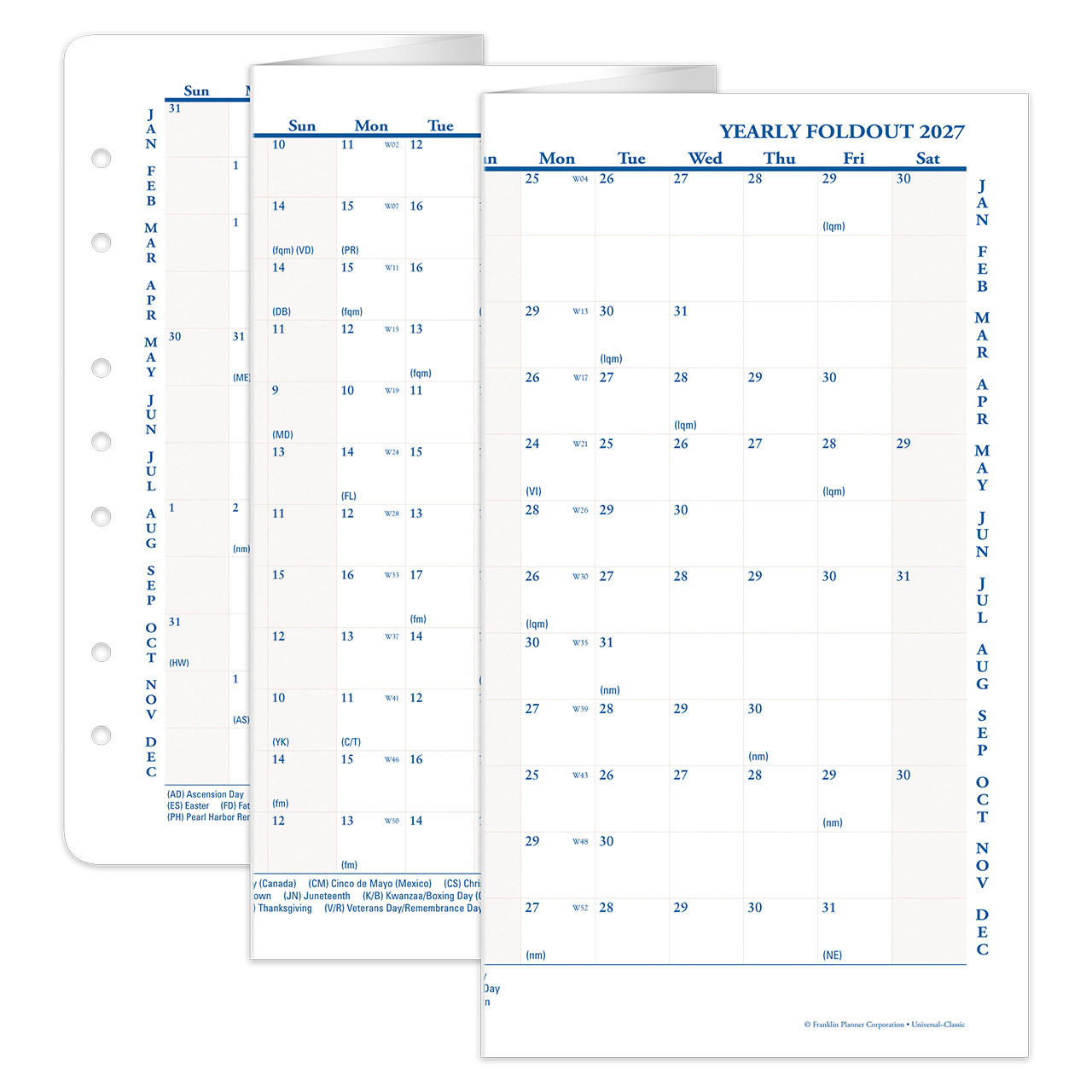 カレンダー・スケジュール Franklin Planner ORGANIZER 2026.4 2026 Yearly Foldout Planner & Calendar | Franklin Planner