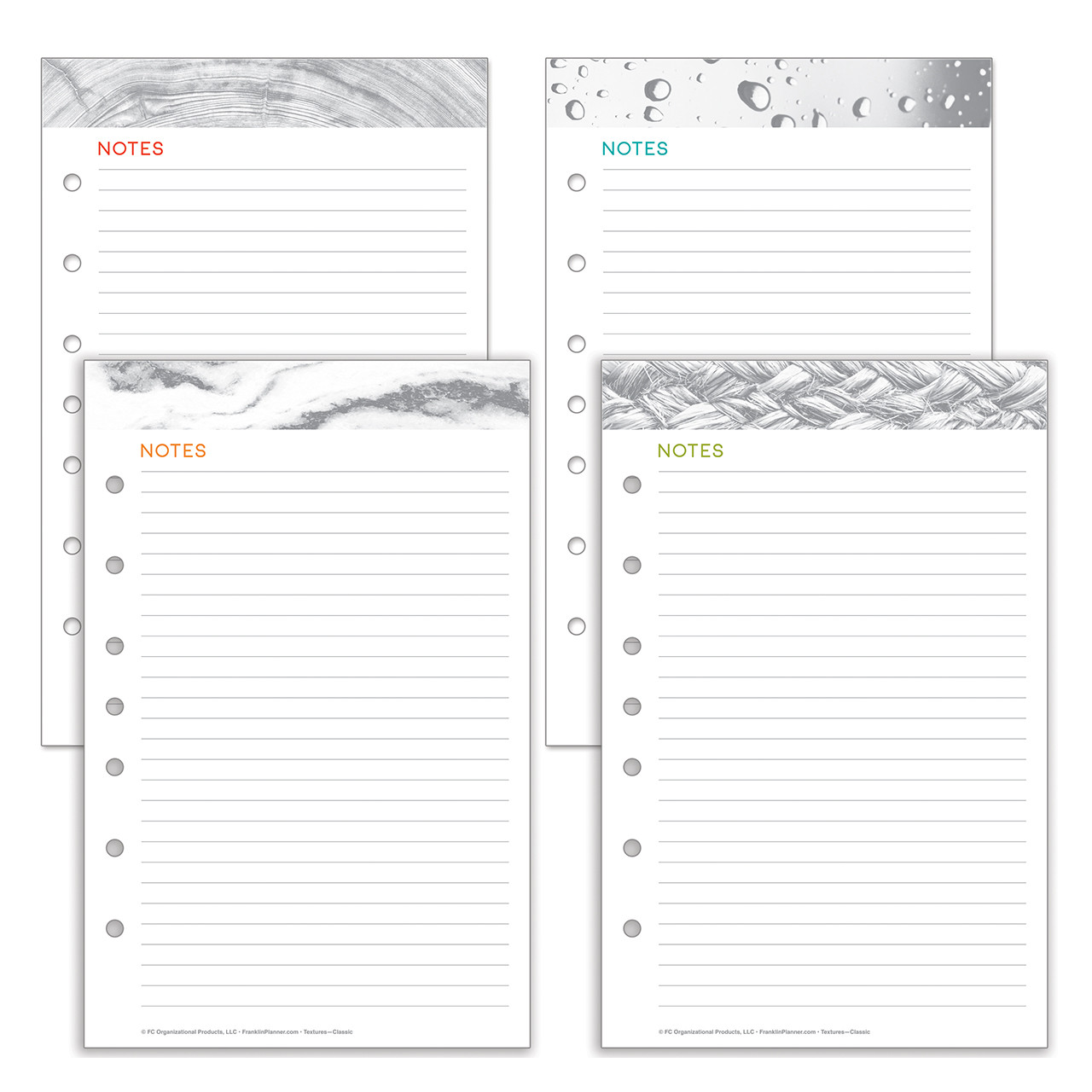 Textures Lined Notepad - Franklin Planner