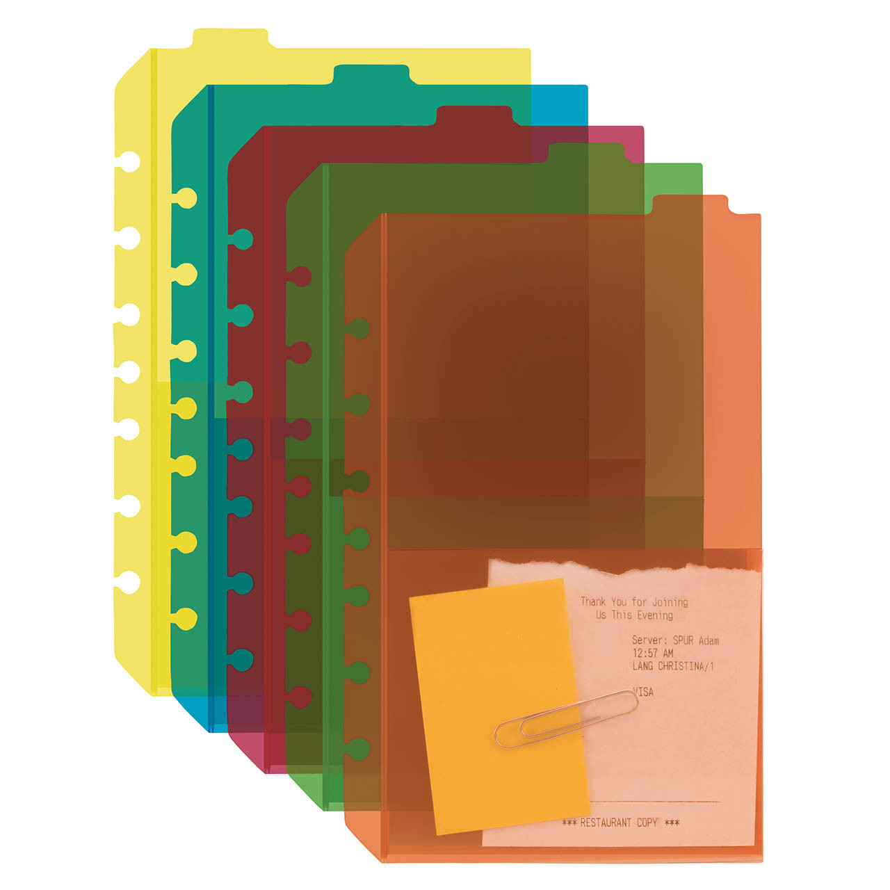 Classic Tabbed Divider Pockets (Set of 5) - Franklin Planner