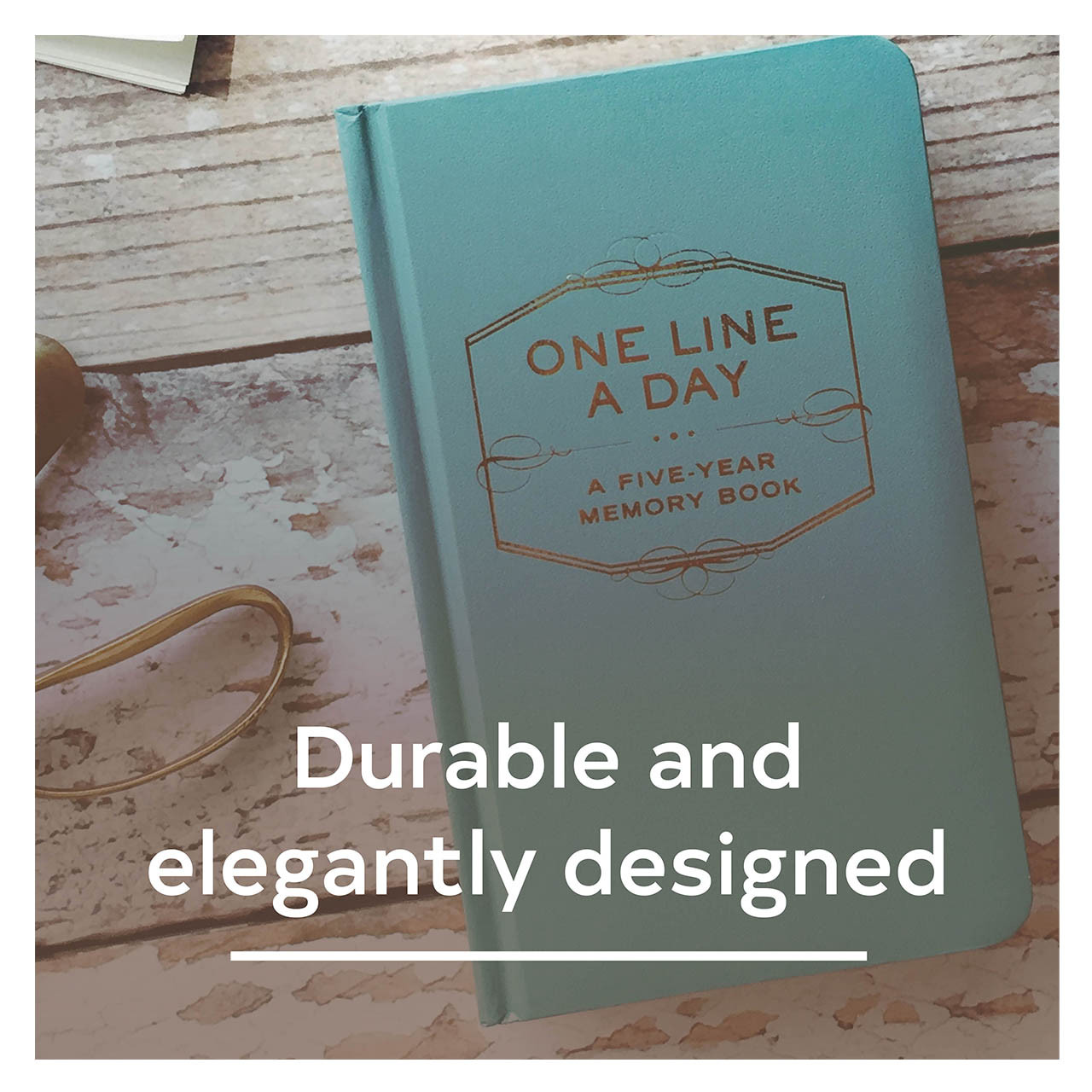 One Line a Day Memory Book Turqouise Franklin Planner