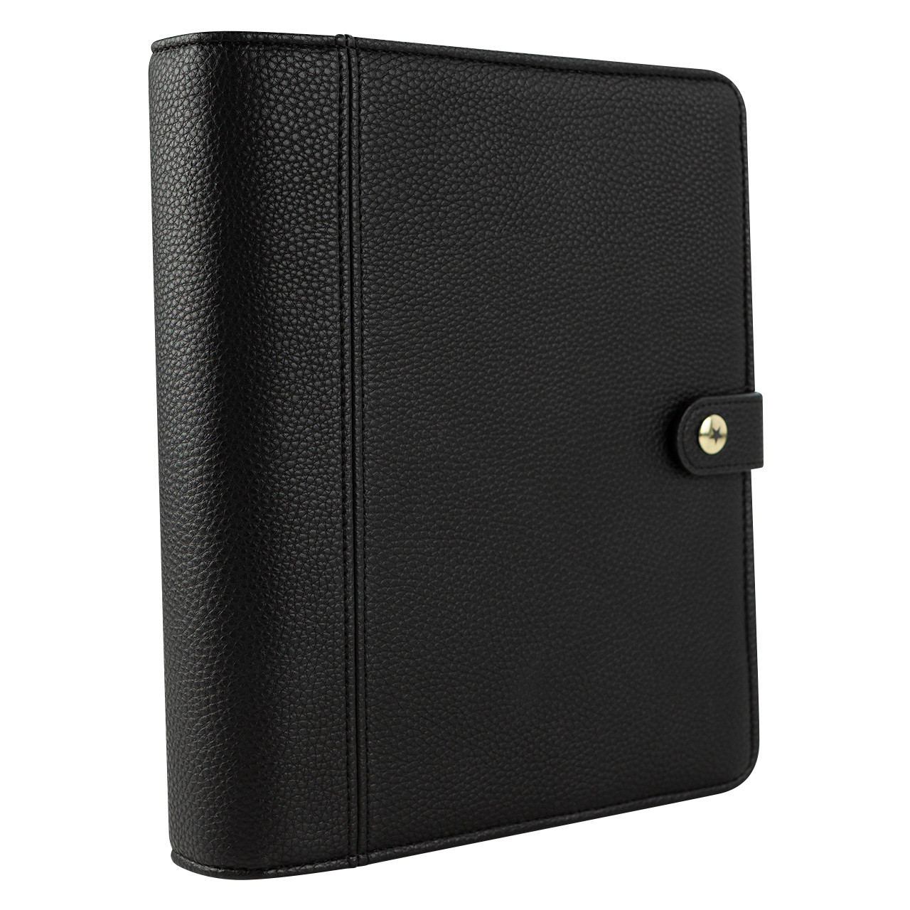 Franklincovey Binder-FranklinCovey Chevron Leather Snap Binder (Size: Classic | Color: Chicory Coffee )