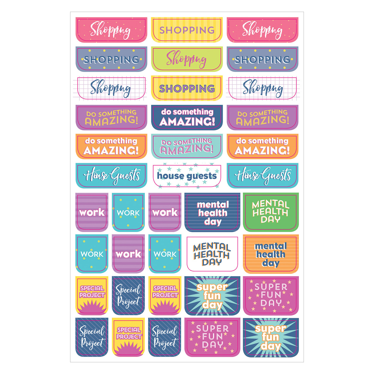  Essentials Weekly Planner Stickers, Black & Gold Set of 575  Stickers: 9781441327703: Peter Pauper Press, Inc.: Office Products