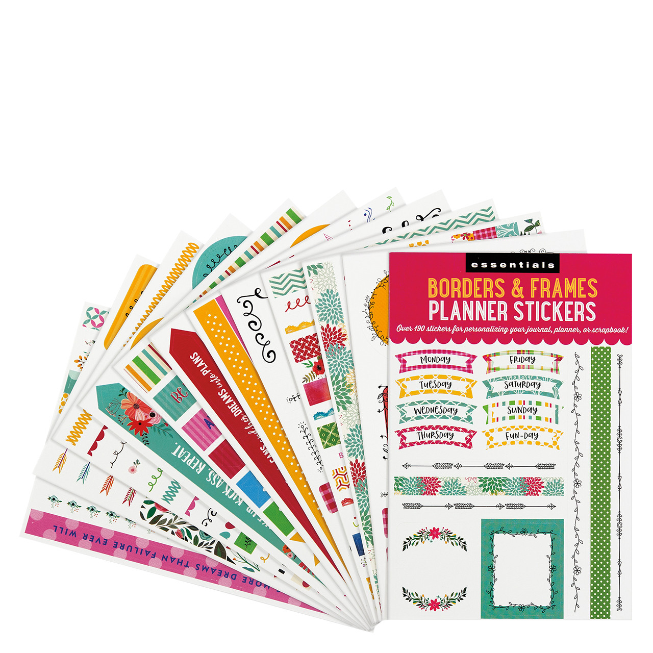 Essentials Borders & Frames Planner Stickers - Franklin Planner