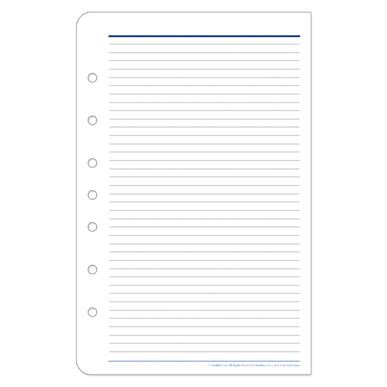Lined Pages - Franklin Planner