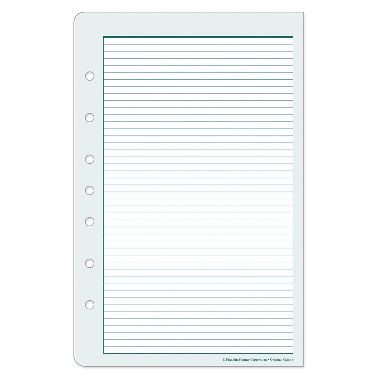 Original Lined Pages - Franklin Planner