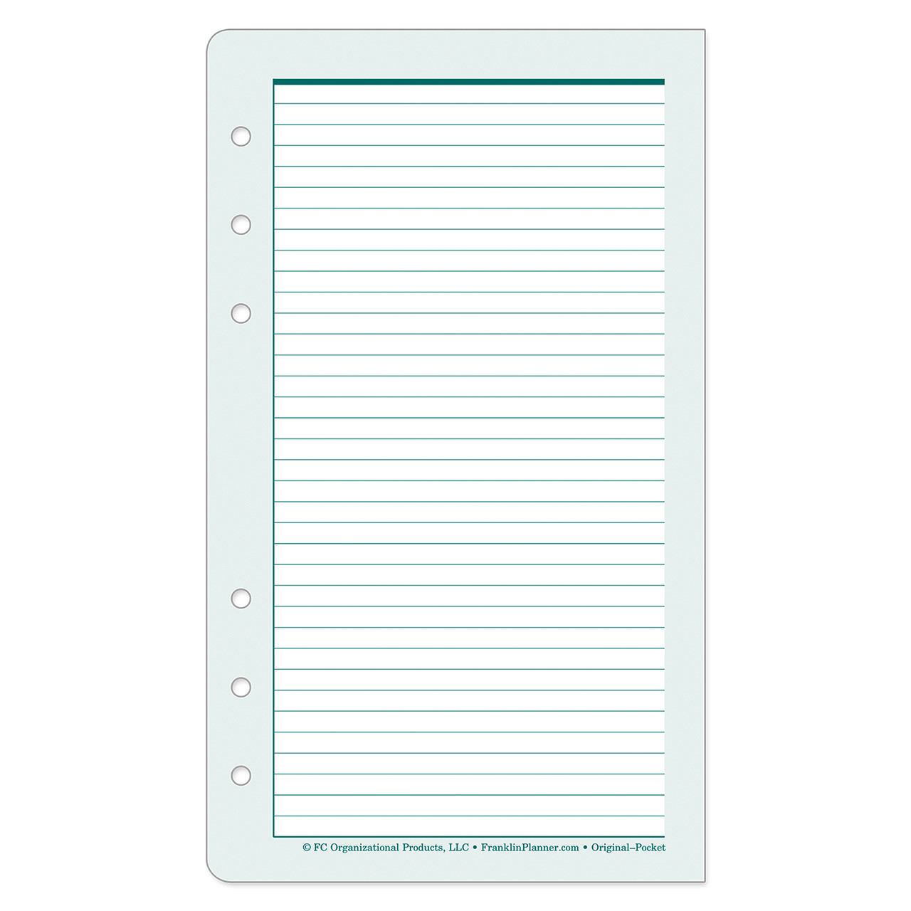 Original Lined Pages - Franklin Planner