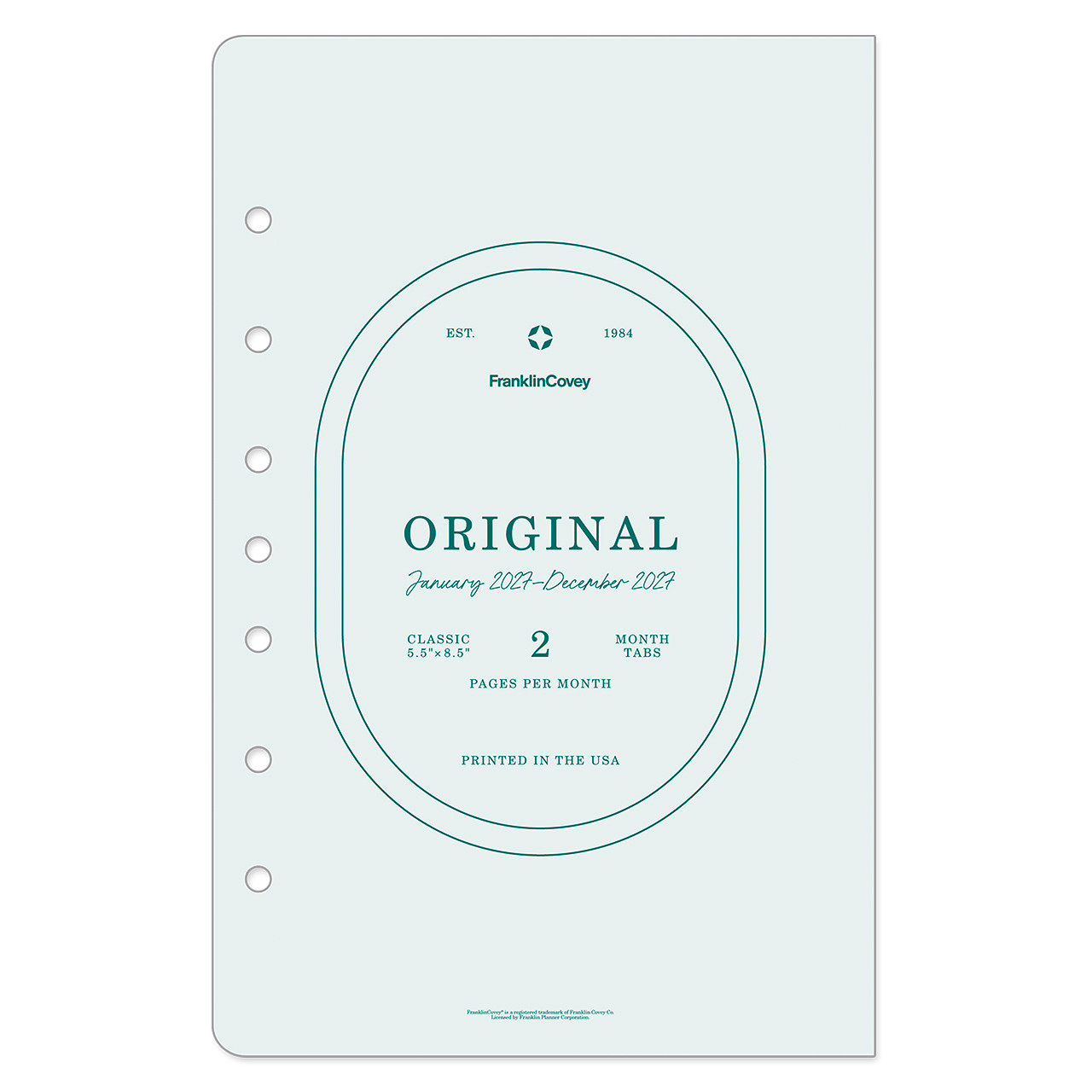 2026 Original Two-Page Monthly Planner Tabs | Franklin Planner