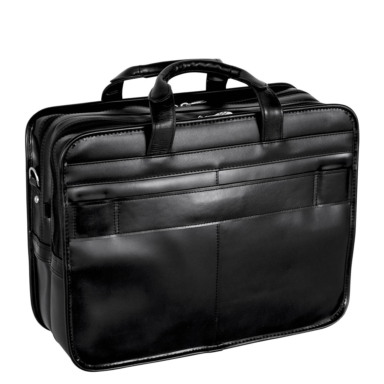 Franklin Covey Black Leather Briefcase