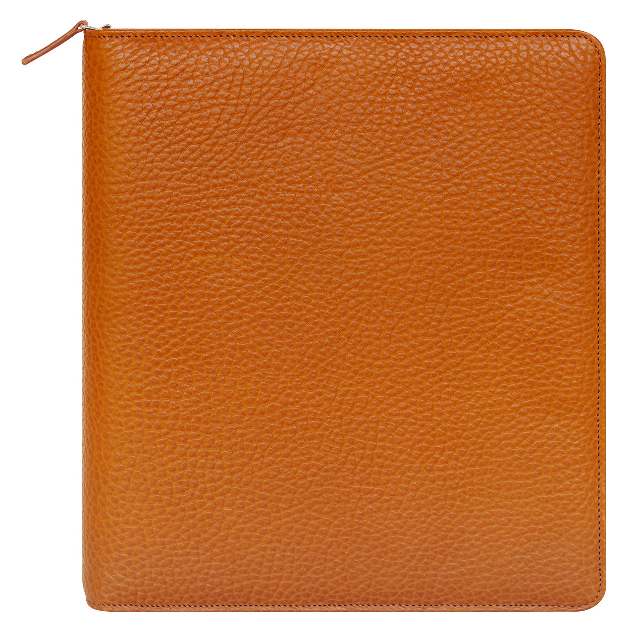 FranklinCovey オレンジ バインダー Alex Leather Zipper Binder - Franklin Planner
