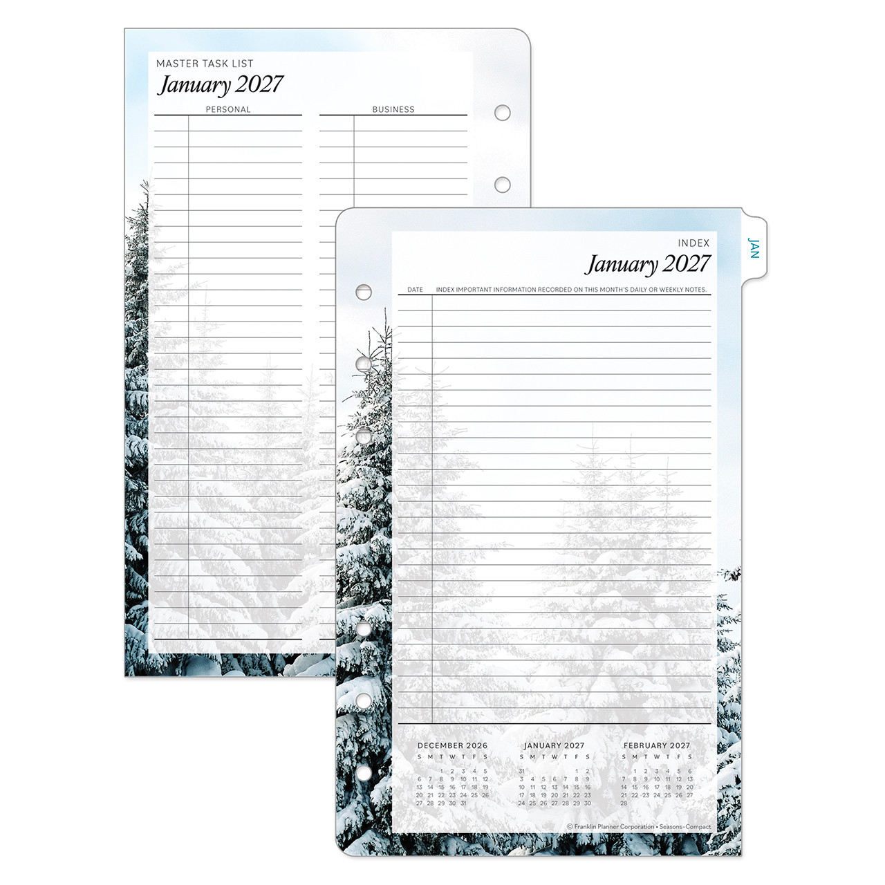 Seasons Two Page Per Day Ring-bound Planner - Franklin Planner